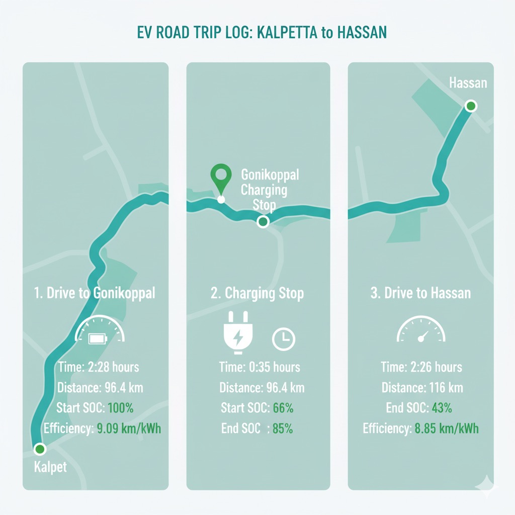 EV RoadTrip Kalpetta Hassan